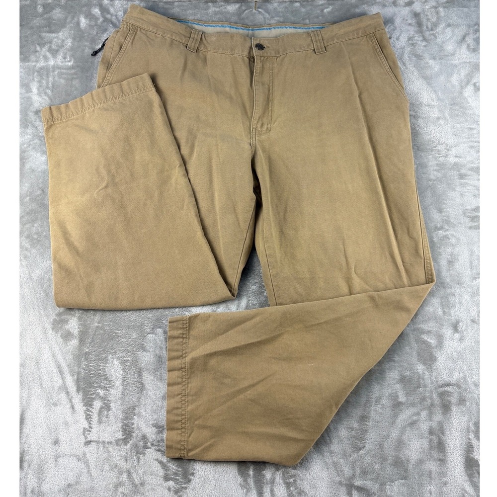 Columbia Pants Mens 44x30 AM8066 Tan Canvas Utility EUC